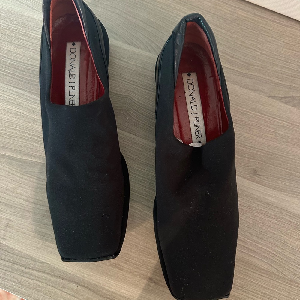 Donald Pliner square toe slip-on